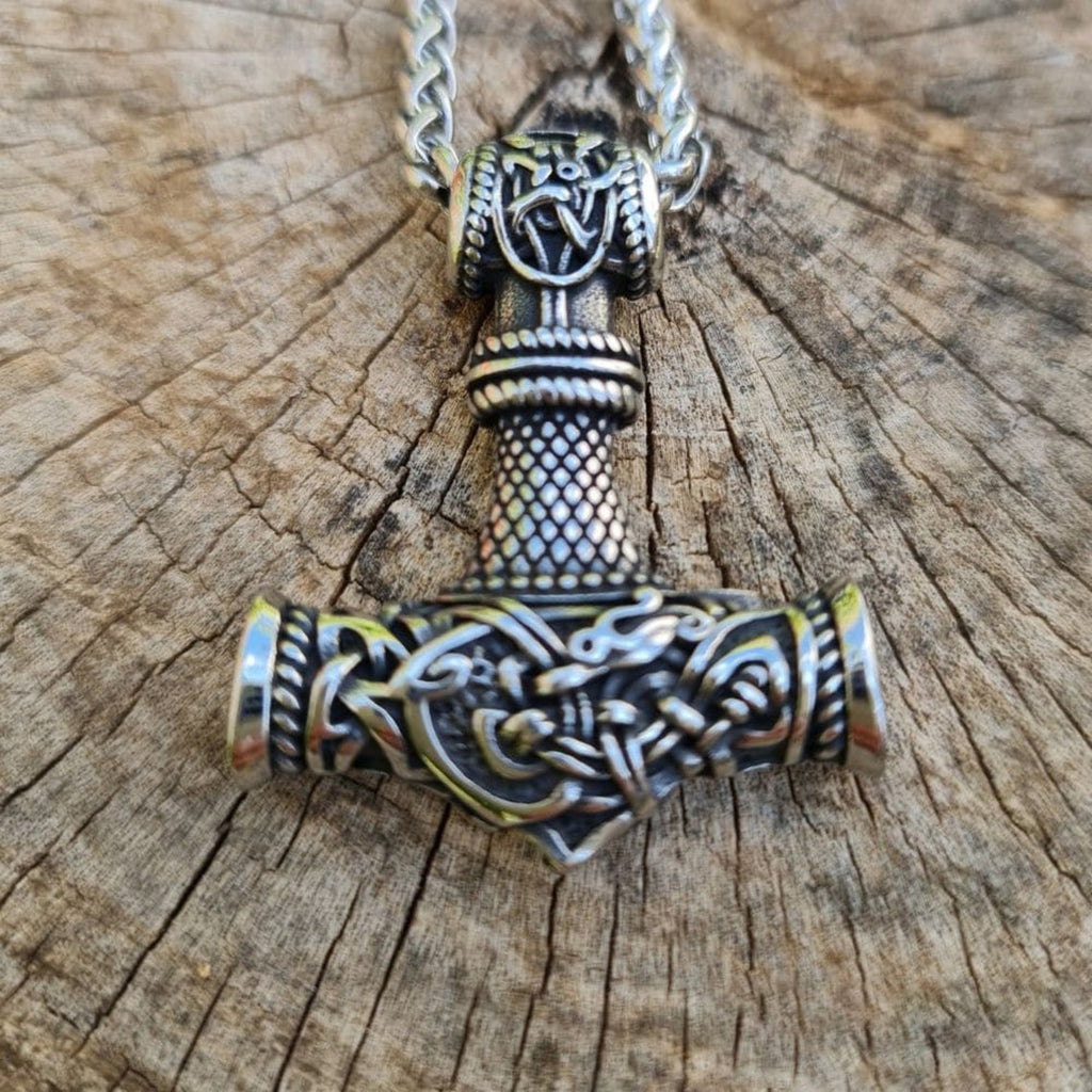 Mjolnir Thor's Hammer Viking Necklace