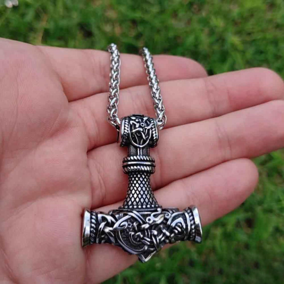 Mjolnir Thor's Hammer Viking Necklace