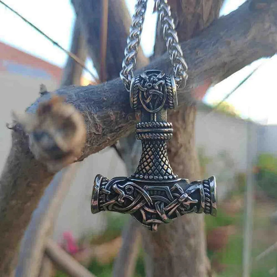 Mjolnir Thor's Hammer Viking Necklace