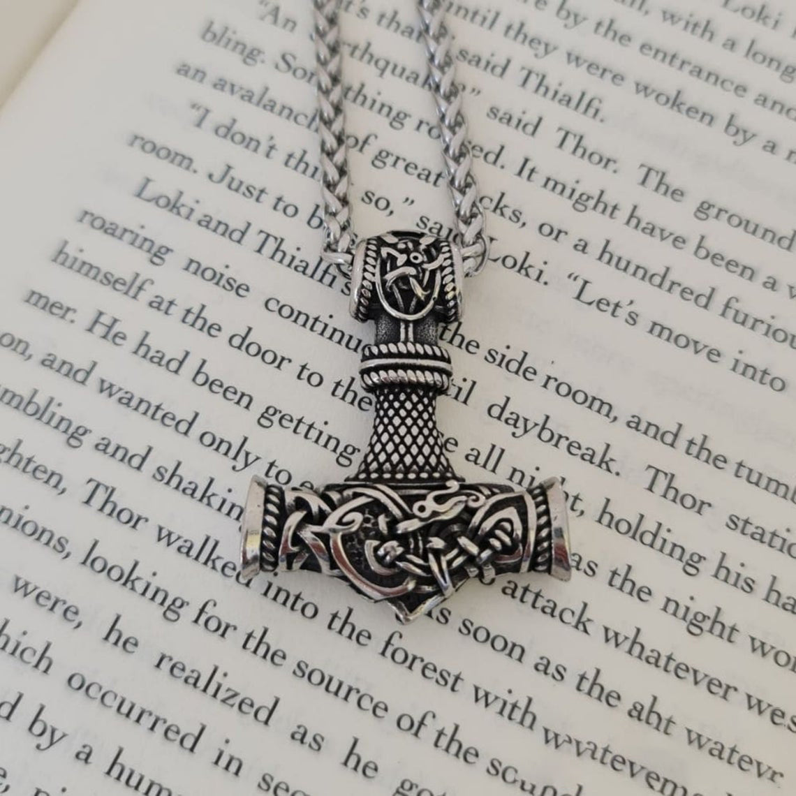 Mjolnir Thor's Hammer Viking Necklace