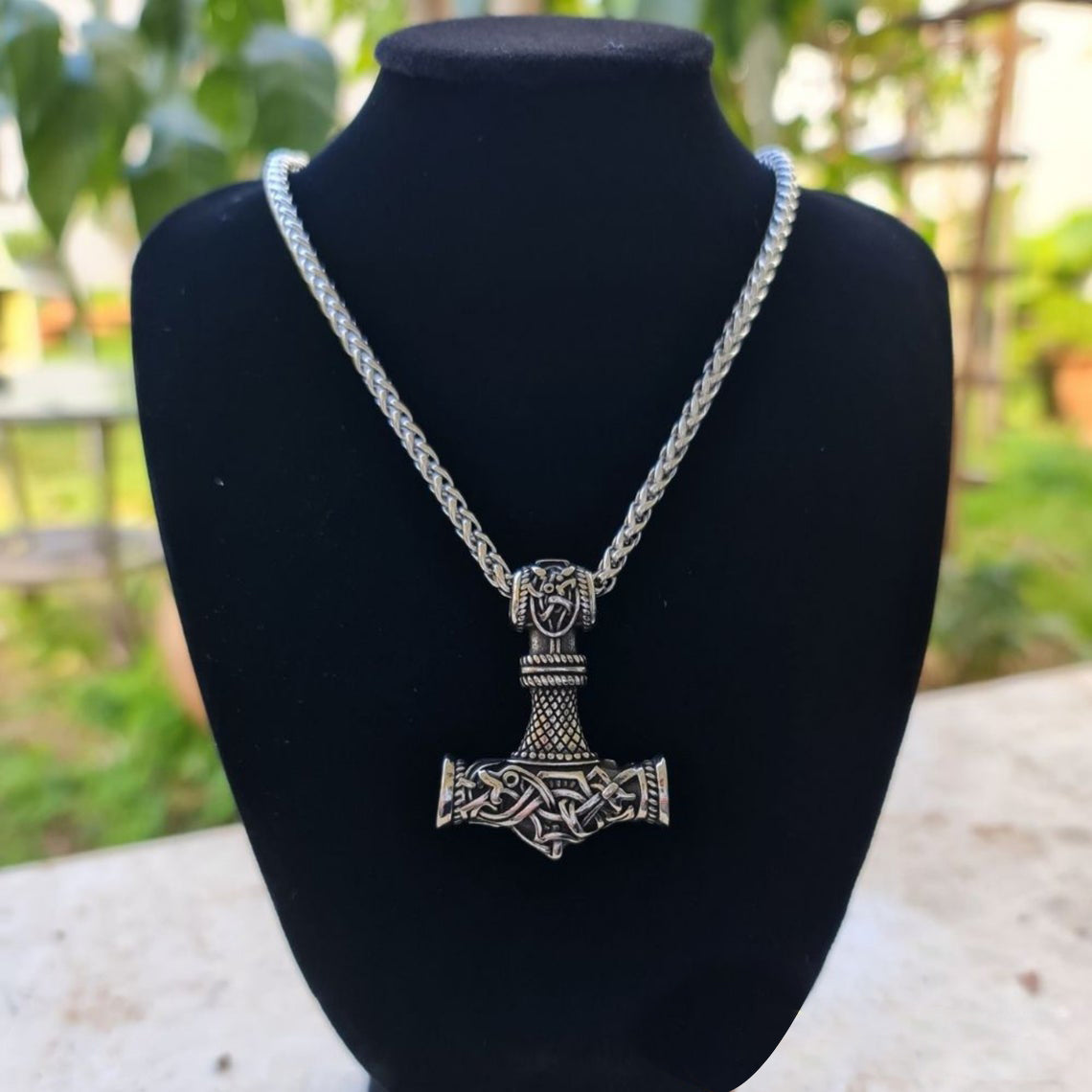Mjolnir Thor's Hammer Viking Necklace