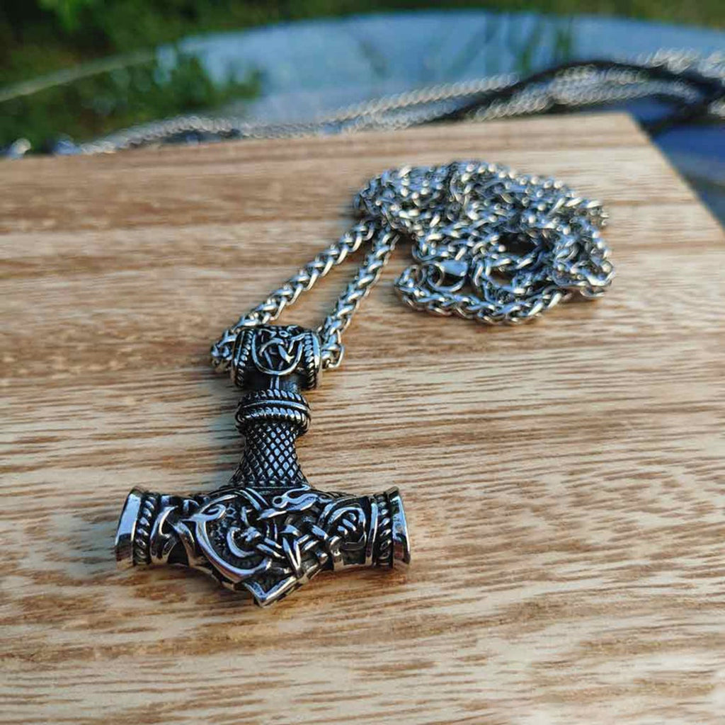 Mjolnir Thor's Hammer Viking Necklace