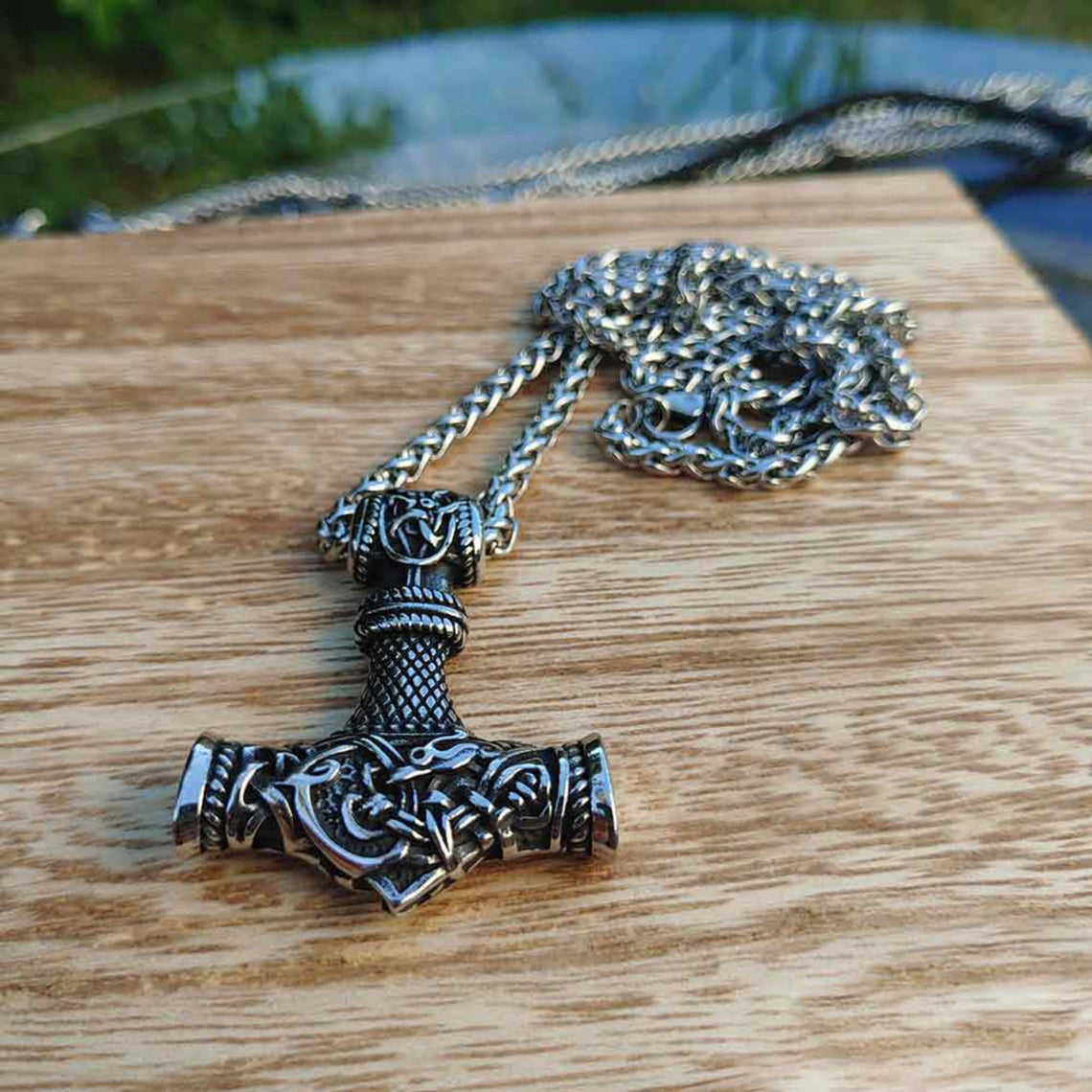 Mjolnir Thor's Hammer Viking Necklace