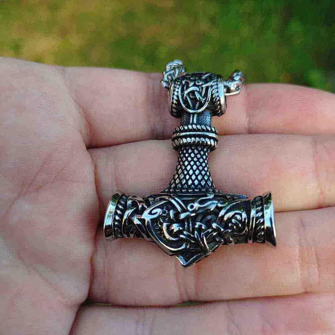 Mjolnir Thor's Hammer Viking Necklace